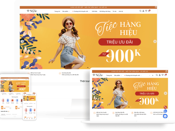 Mẫu Web Thời Trang