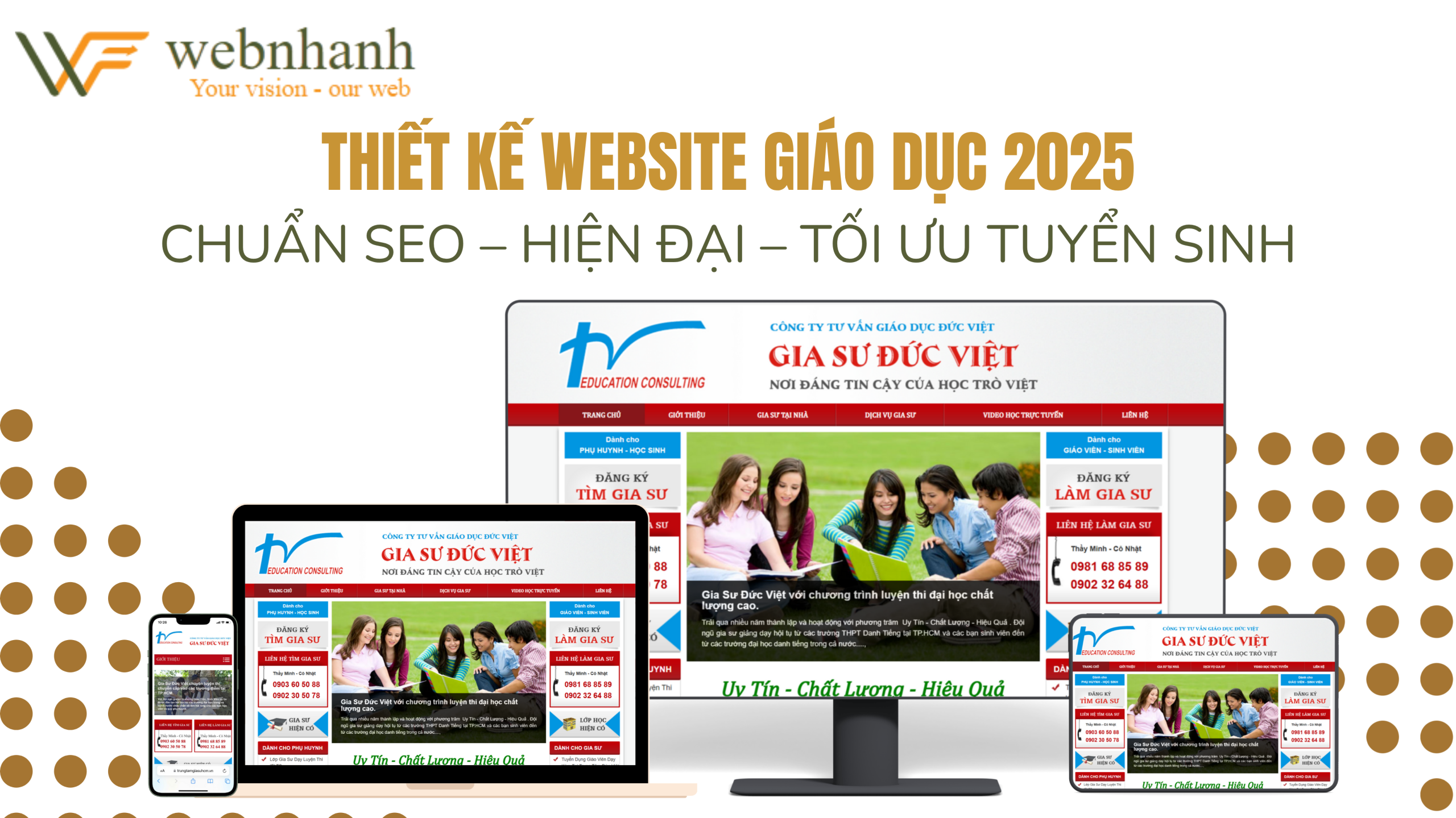 thiết kế website giáo dục