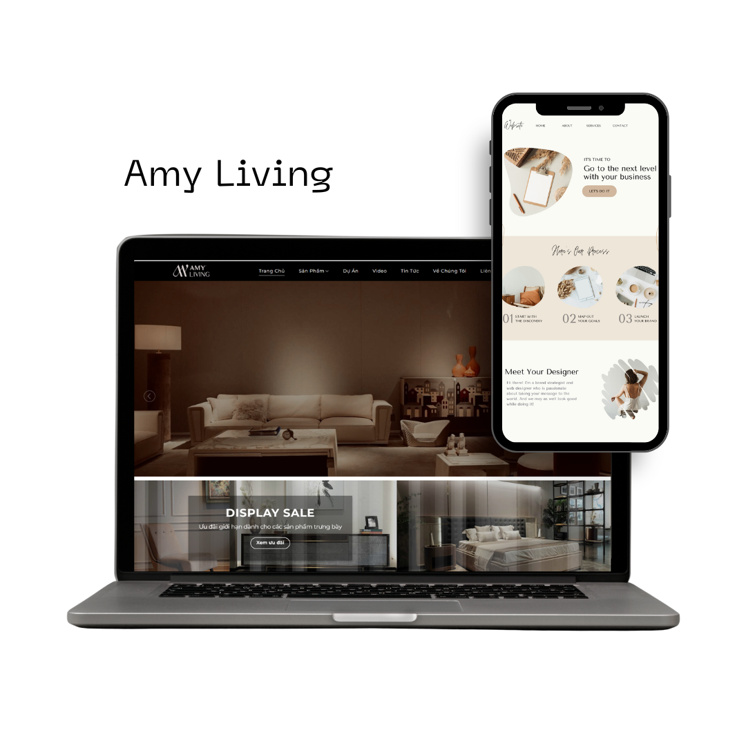 Thiết kế Website cho Amy Living.