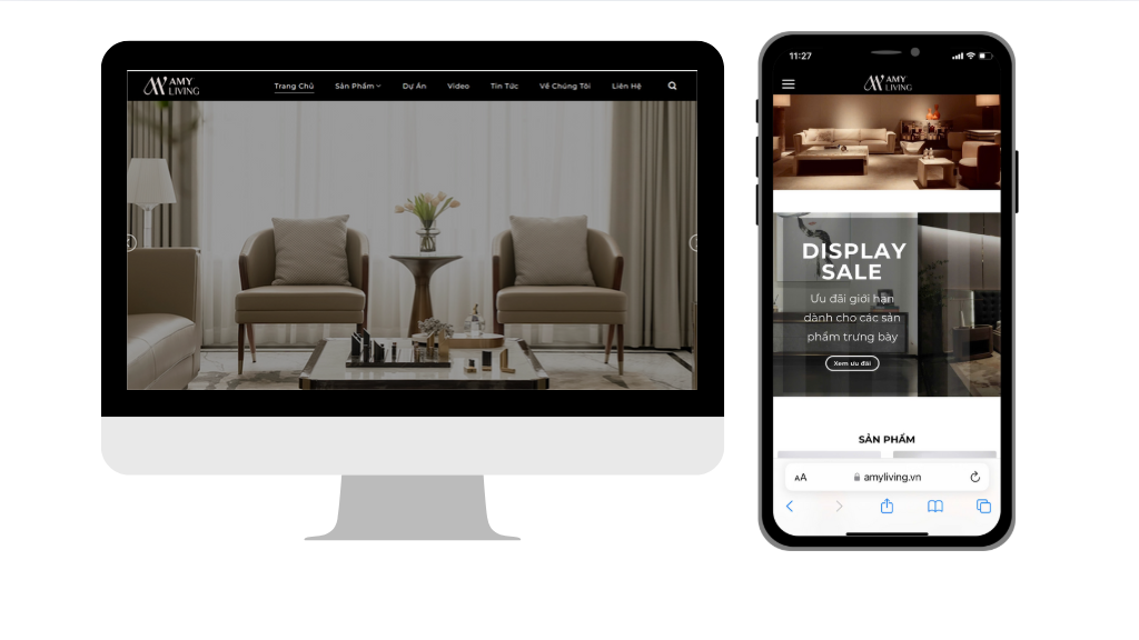 Giao diện website mới (desktop & mobile)
