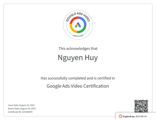 Quảng Cáo Google Video
