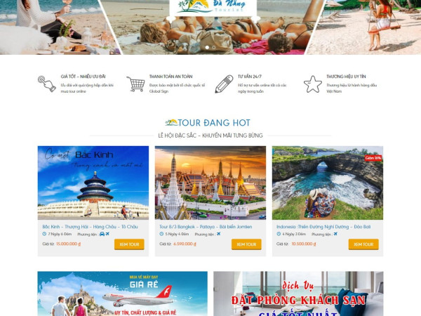 Thiết kế website du lịch