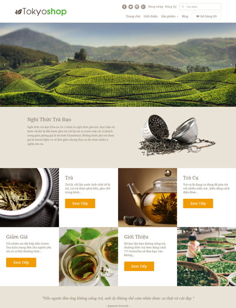 Mẫu Web Bán Hàng Đẹp