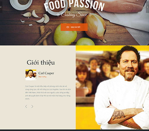 Mẫu Web Quán Ăn